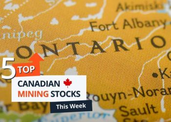 Top 5 Canadian Mining Stocks This Week: Onyx Gold Shines with 118 Percent Gain