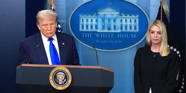 Trump defends embattled AG Pam Bondi, says ‘nobody cares about’ Jeffrey Epstein