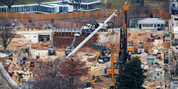 Trump says it ‘is too late’ to stop the White House ballroom construction amid lawsuit